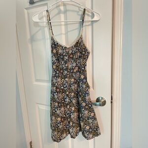 Forever 21 Floral Button Up Dress